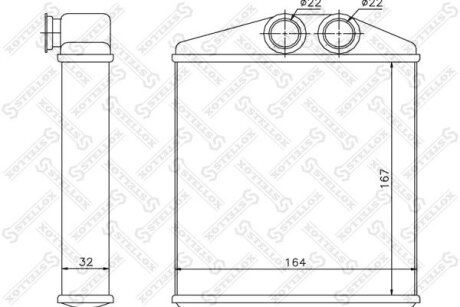Радіатор опалення салону STELLOX 1035121SX (фото 1)
