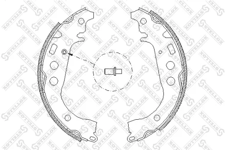 Колодки гальмівні задні (барабані) STELLOX 112100SX