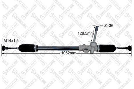 Рейка рульова STELLOX 3137270SX