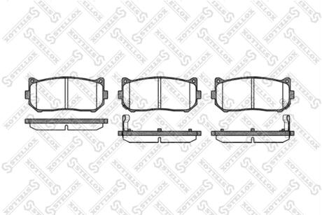 Колодки гальмівні задні (диск) STELLOX 660002SX