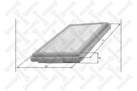Фільтр повітряний STELLOX 7101286SX