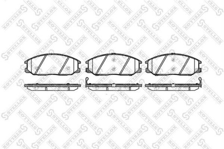 Колодки гальмівні передні (диск) STELLOX 782012BSX
