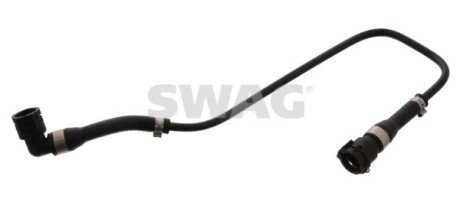 Патрубок радиатора BMW X5 (E53) 4.4i/4.6is 00-06 (L=350mm) SWAG 20945289