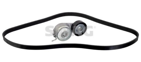 Комплект ремня генератора Fiat Doblo 1.4 05- (5PK1148) SWAG 33104394