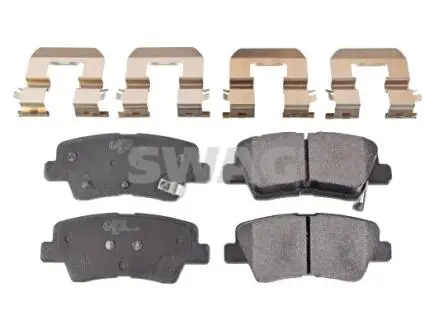 Тормозные колодки (задние) Kia Ceed II/Rio III/Hyundai Accent/i20/i30/i40 10- (Akebono) Q+ SWAG 33106558