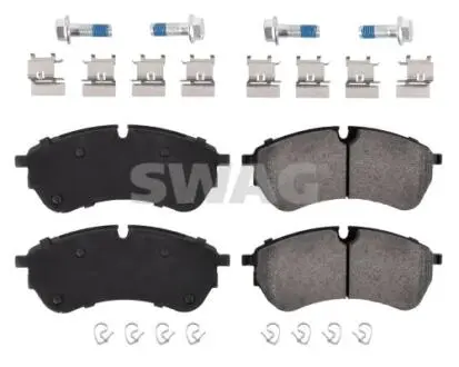 Тормозные колодки (передние/задние) VW Crafter/MAN TGE 2.0TDI 16- (CBI) Q+ (163.6x67x21.1) SWAG 33107490