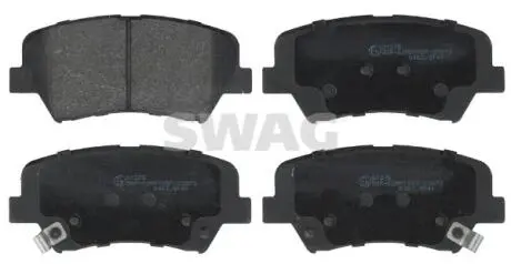 Колодки гальмівні (передні) Hyundai Santa Fe 10-/Grandeur 11-/Kia Sorento 09-/Carens 13- (mando) SWAG 33107626