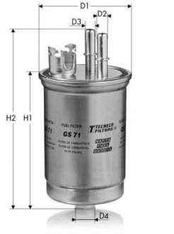 Фільтр паливний Tecneco GS71 (фото 1)