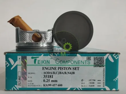Поршень із пальцем +0.25мм (к-кт на двигун) AODA/B,CJBA/B,N4JB TEIKIN 35181-025