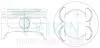 Поршень із пальцем STD (к-кт на двигун) FIESTA 1.6L DURATEC Ti-VCT TEIKIN 35211-STD (фото 1)
