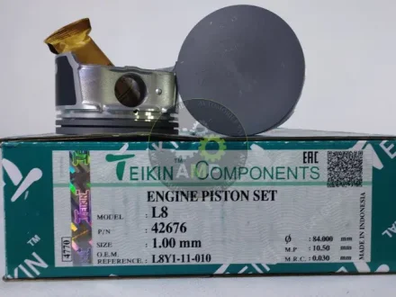 Поршень із пальцем +1.00мм (к-кт на двигун) Mazda 1,8 (L8) TEIKIN 42676-100