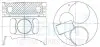 Поршень із пальцем +1.00мм (к-кт на двигун) Mitsubishi 2.8TD (4M40-T) TEIKIN 43232-100 (фото 1)