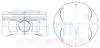 Поршень ДВС 0.5 (6шт.+пальцы) Mitsubishi (6B31) Outlander (07-), Pajero (15-) 3.0 SOHC 24V (43297-050) TEIKIN 432970.50 (фото 1)