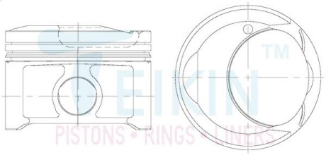 Поршень із пальцем +0.50мм (к-кт на двигун) 1AZ-FSE TEIKIN 46365-050