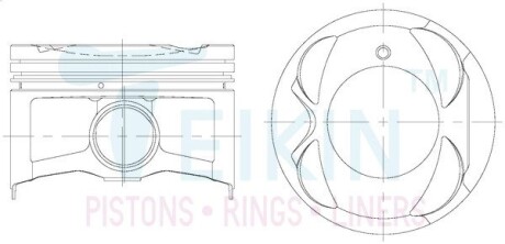 Поршень із пальцем STD (к-кт на двигун) 3SFE-VII TEIKIN 46373-STD