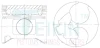 Поршни ремонт +0.50mm(к-кт на мотор) Toyota 1KZ-TE TEIKIN 46671AG050 (фото 1)