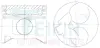 Поршни ремонт +1.00mm(к-кт на мотор) Toyota 1KZ-TE TEIKIN 46671AG100 (фото 1)