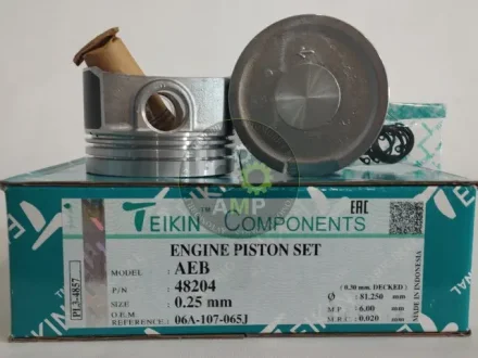 Поршень із пальцем +0.25мм (к-кт на двигун) AEB TEIKIN 48204-025