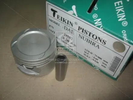 Поршень із пальцем +0.50мм (к-кт на двигун) GM DOHC 1.6L NUBIRA A16DM/A16MF 49102-050 TEIKIN 49102050