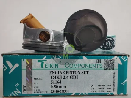 Поршень із пальцем +0.50мм (к-кт на двигун) G4KC 2,4L GDI 51164-050 TEIKIN 51164050