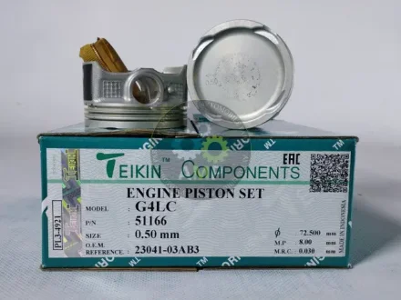 Поршень с пальцем +0.50мм (к-кт на двигатель) Hyundai G4LC TEIKIN 51166-050