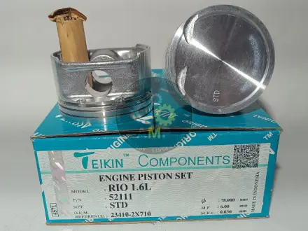 Поршень із пальцем STD (к-кт на двигун) Kia RIO 1.6L TEIKIN 52111-STD