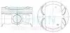 Поршень із пальцем STD (к-кт на двигун) Subaru FB20 TEIKIN 55110-STD (фото 1)