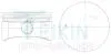 Поршень ДВС 0.5 (4шт.+пальцы) OPEL 1.8 (X18XE) DOHC 16V L4 ASTRA, VECTRA, MERIVA, ZAFIRA TEIKIN 56113-050 (фото 1)