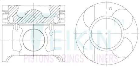 Поршень Ssang Yong TEIKIN 69101AGSTD