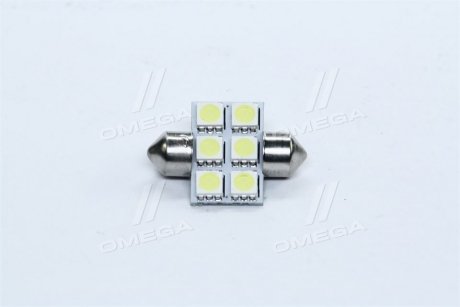 Лампа LED Софітні C5W 24V T11x31-S8.5 (6 SMD size5050) білий <> TEMPEST TMP08T1124V (фото 1)