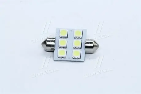 Лампа LED Софітні C5W 24V T11x36-S8.5 (6 SMD size5050) <> TEMPEST Tmp-11T11-24V