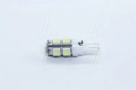 Лампа LED б/ц габарит и приборная панель T10 9SMD W5W 12V WHITE <> TEMPEST Tmp-15T10-12V