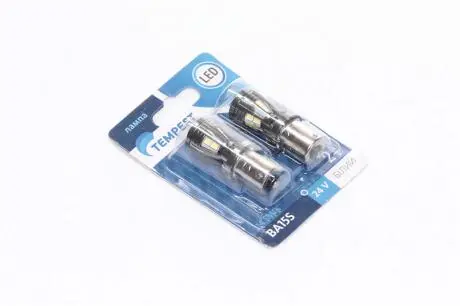 Лампа LED покажчиків поворотів і стоп-сигналів 24V BA15S 14SMD WHITE <> TEMPEST Tmp-LX16-S25-24