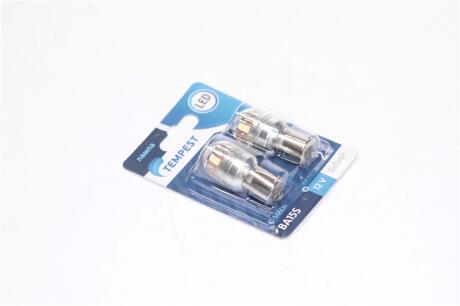 Лампа LED указателей поворотов и стоп-сигналов 12V BA15S 15SMD WHITE <> TEMPEST Tmp-LX17-S25