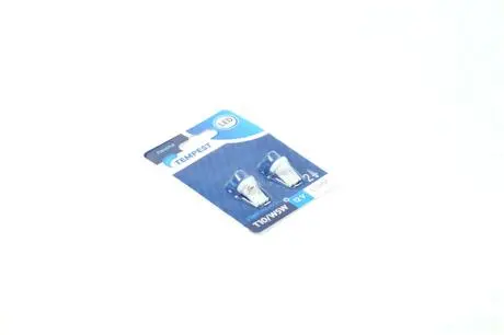 Лампа LED б/ц габарит и приборная панель T10-5SMD W2.1x9.5d 12V WHITE 2шт. блистер <> TEMPEST TP-203T10-12V