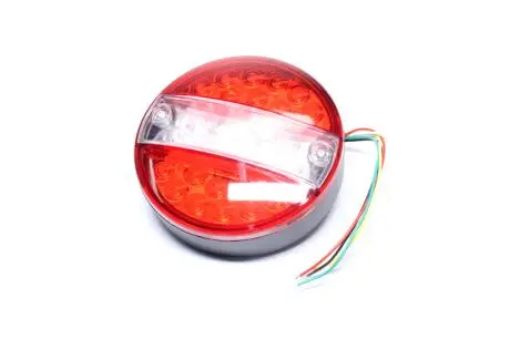 Фонарь задний круглый LED (красно-белый) с указателем поворота TEMPEST TP 97-27-94