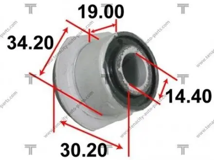 Втулка крепления рельса рулевой TENACITY AAMTO1116