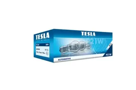 Автолампа Standard P21W BA15s 21 W прозора TESLA B52102