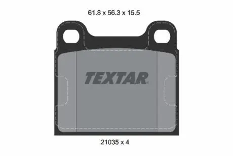 Тормозные колодки, дисковый тормоз.) TEXTAR 2103501