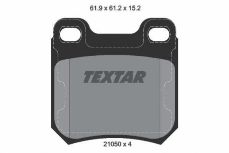 Тормозные колодки, дисковый тормоз.) TEXTAR 2105002 (фото 1)