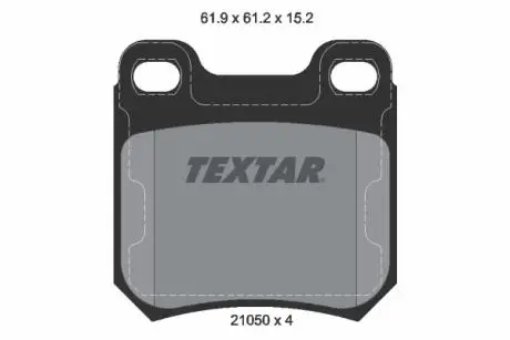Тормозные колодки, дисковый тормоз.) TEXTAR 2105002