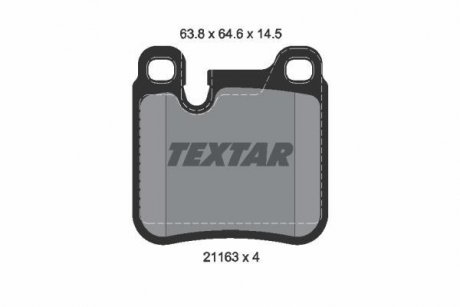 Тормозные колодки, дисковый тормоз.) TEXTAR 2116301