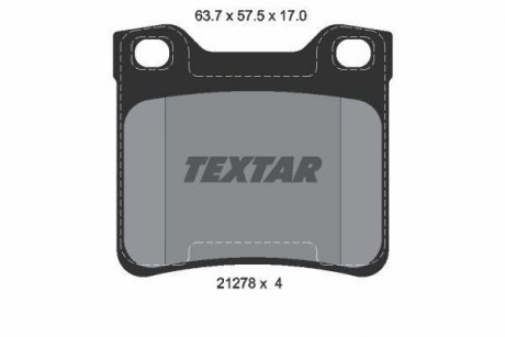 Тормозные колодки, дисковый тормоз.) TEXTAR 2127803