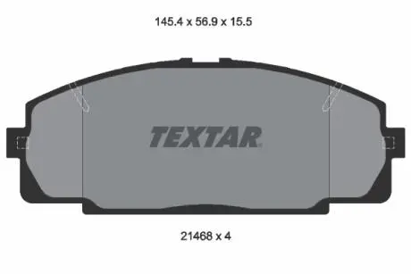 Тормозные колодки (передние) Toyota Hiace III/IV -06 TEXTAR 2146801