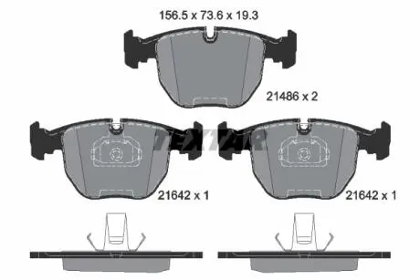 A_Гальмівні колодки BMW X3(E83) "F "03-11 TEXTAR 2148604 (фото 1)