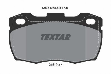 Тормозные колодки, дисковый тормоз.) TEXTAR 2151902 (фото 1)