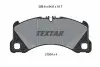 Колодки тормозные (передние) Porsche Cayenne/Macan 14-Q+ (с датчиком) TEXTAR 2152401 (фото 5)