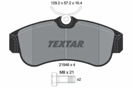 Тормозные колодки, дисковый тормоз.) TEXTAR 2154601