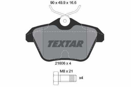Тормозные колодки, дисковый тормоз.) TEXTAR 2160601 (фото 1)