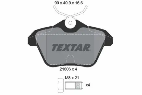 Тормозные колодки, дисковый тормоз.) TEXTAR 2160601